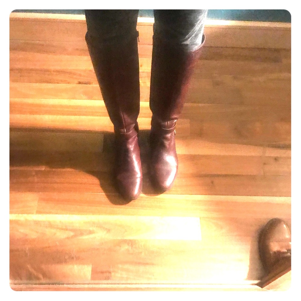 Nine West Leather riding boots